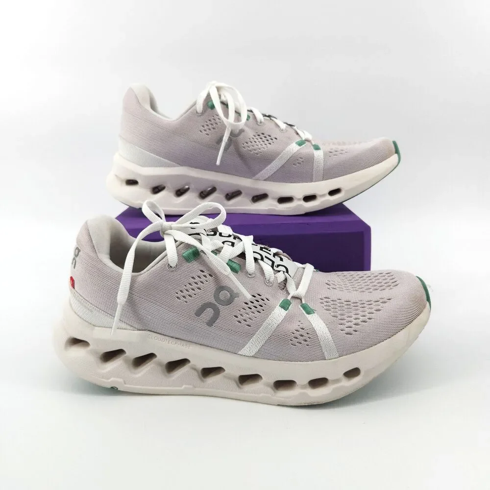 On Cloudsurfer 2 Shoes Womens Size 7.5 White Frost Athletic Running Walking